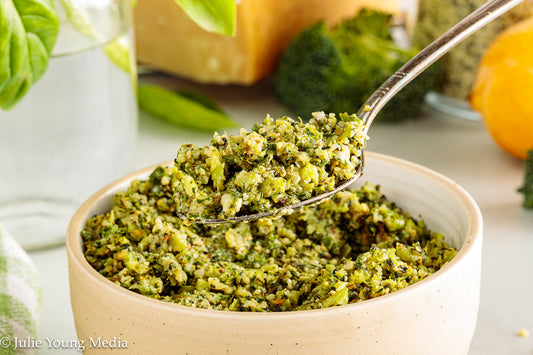 Charred Broccoli and Lemon Pesto
