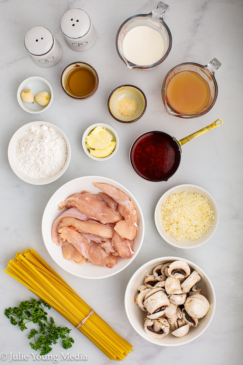 Chicken Marsala Fettuccine