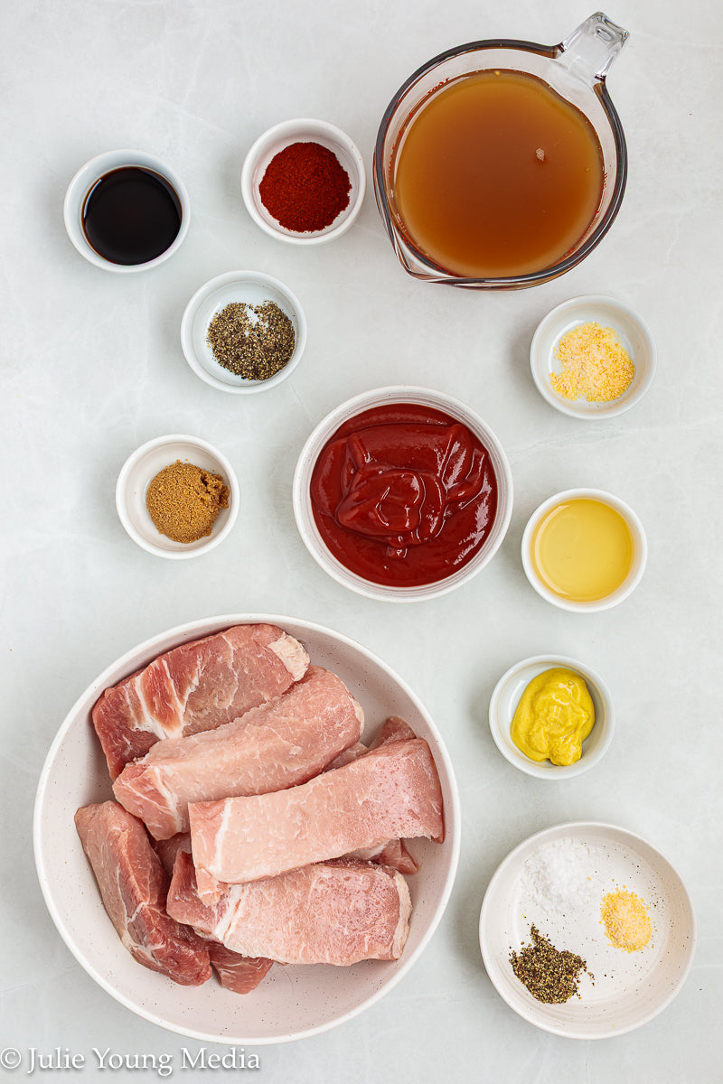 Country Style Pork Ribs with Apple Cider BBQ Sauce