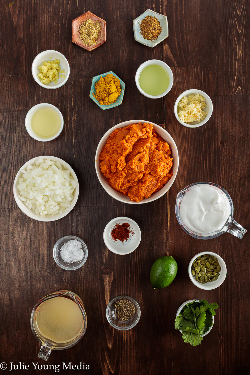 Curried Pumpkin Soup with Coconut Milk