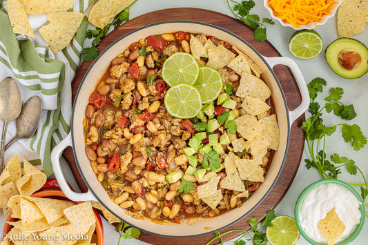 Easy Ground Chicken Chili with Beans (Chicken Chili Recipe with Ground Chicken)