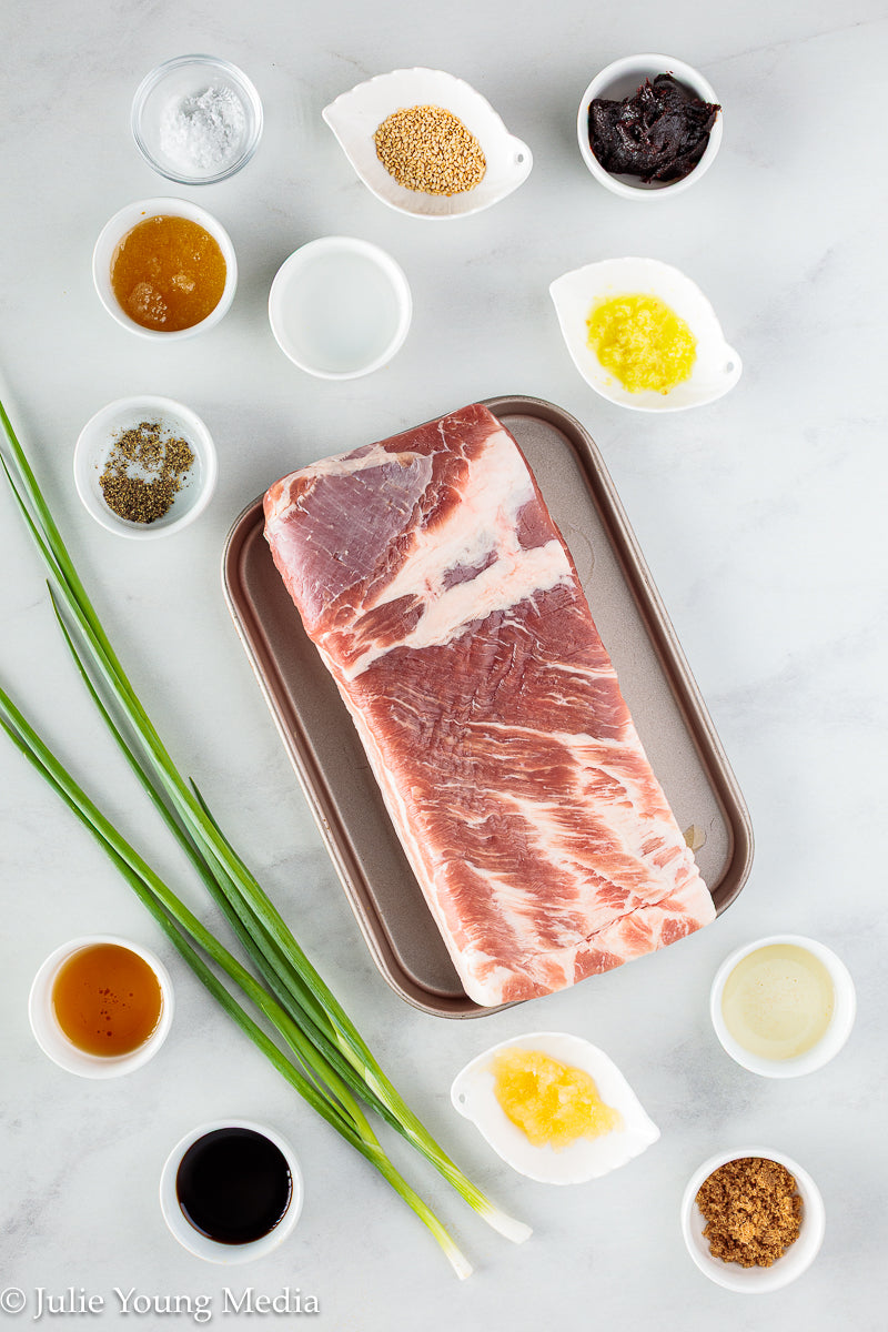 Korean Inspired Pork Belly Bites