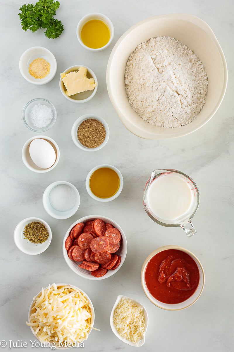 Pizza Pretzel Snack Rolls