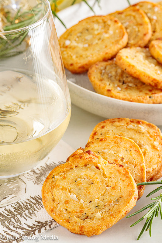 Ricotta, Parmesan, and Rosemary Cocktail Biscuits