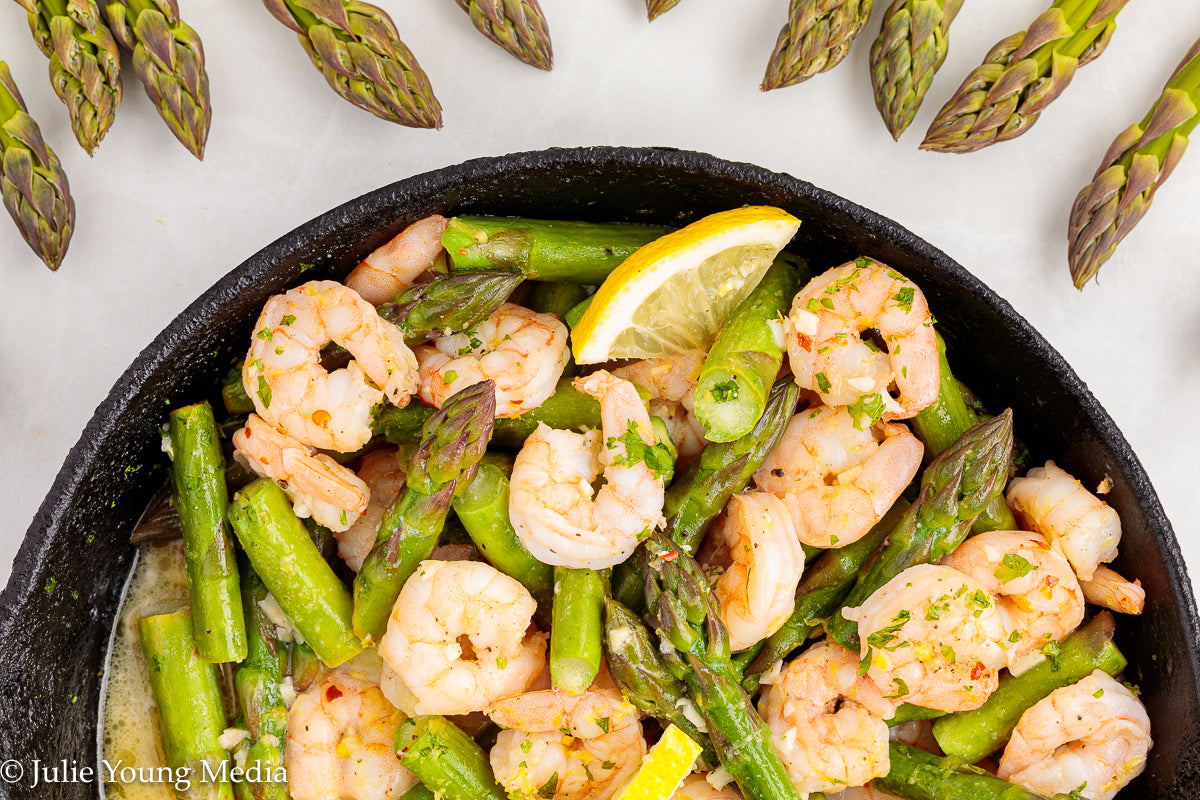 Shrimp and Asparagus Skillet