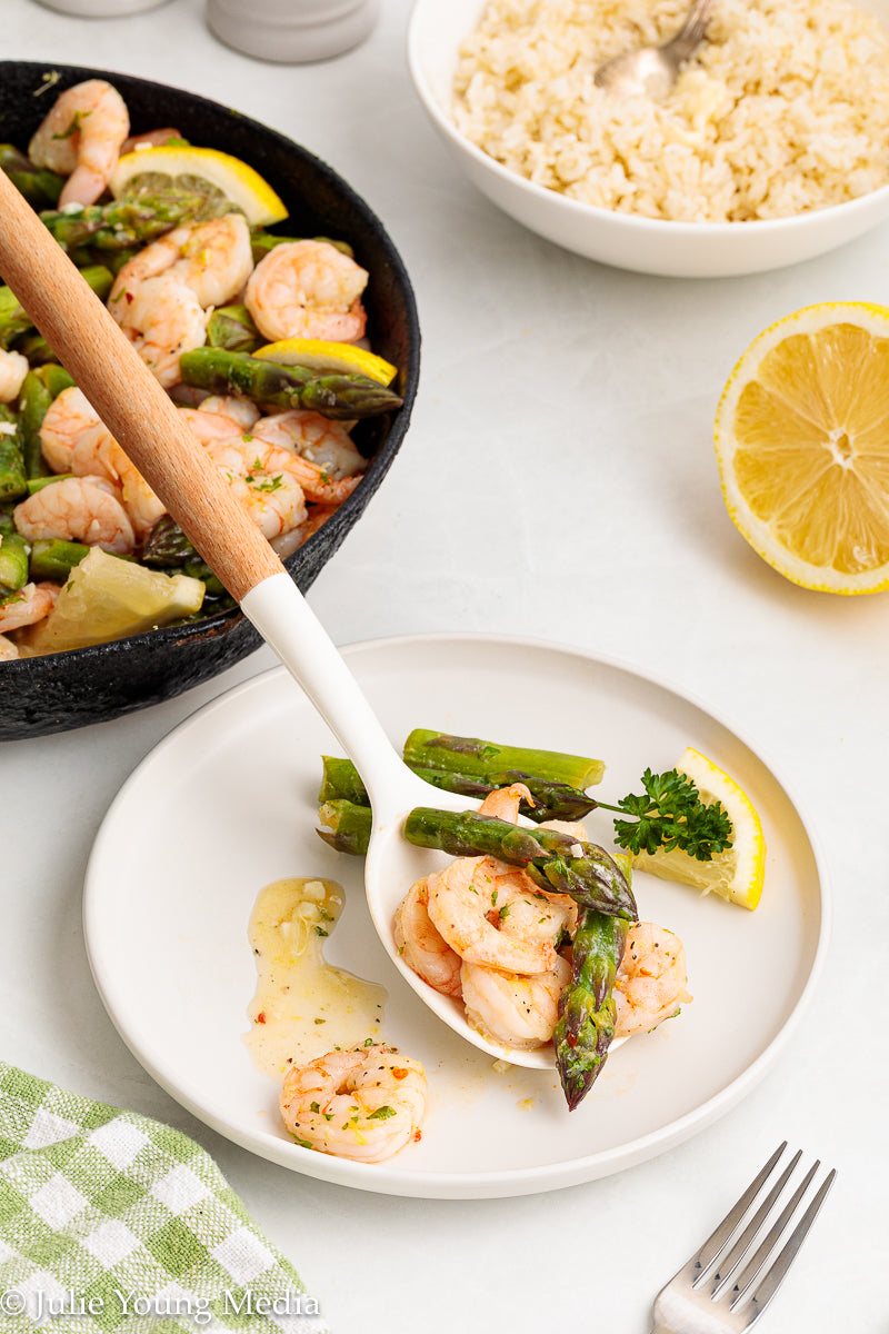 Shrimp and Asparagus Skillet