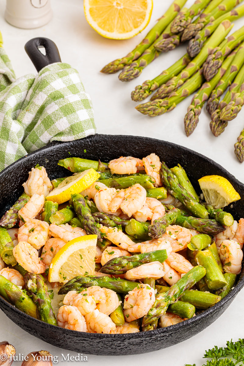 Shrimp and Asparagus Skillet