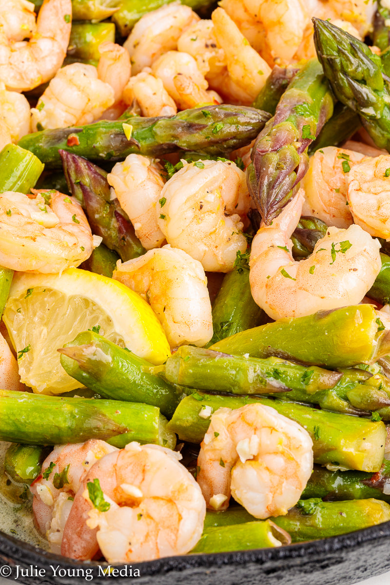 Shrimp and Asparagus Skillet