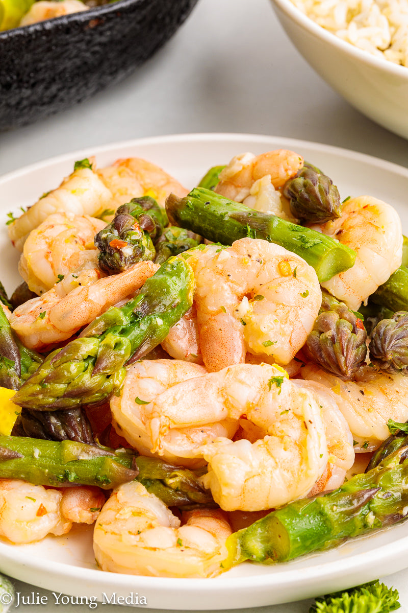 Shrimp and Asparagus Skillet