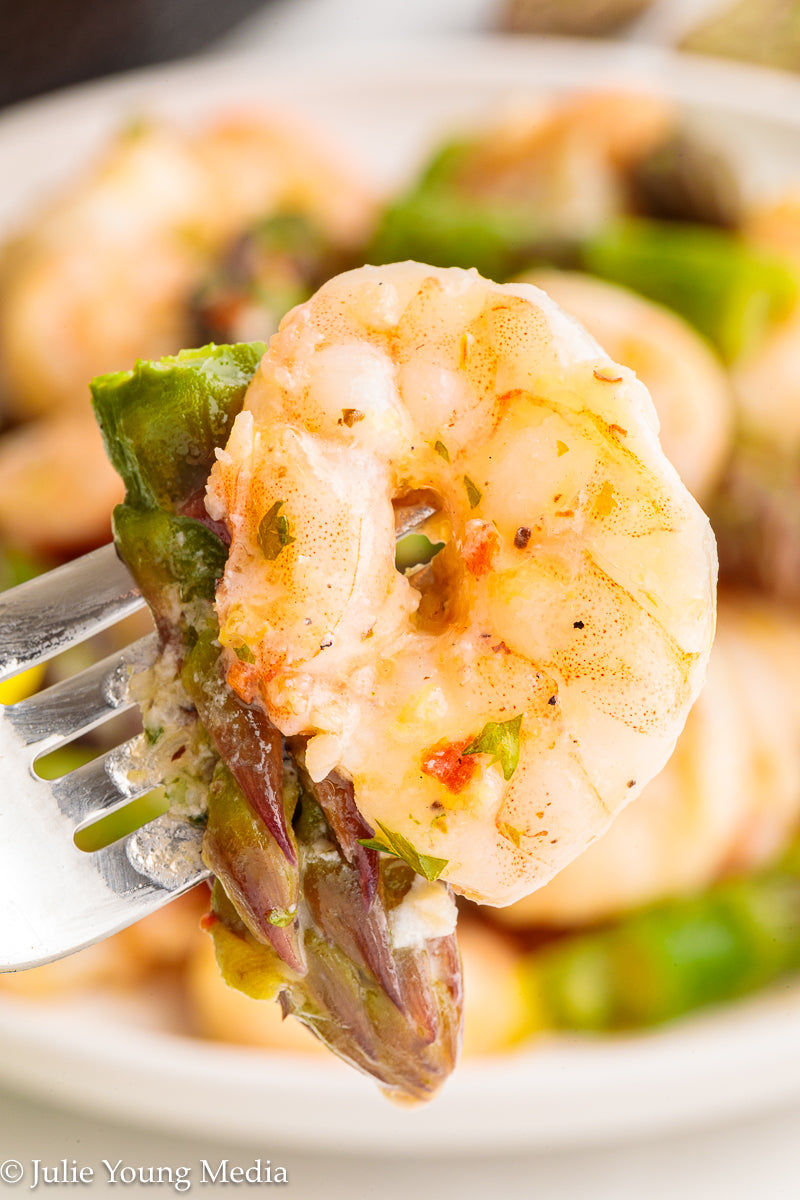 Shrimp and Asparagus Skillet