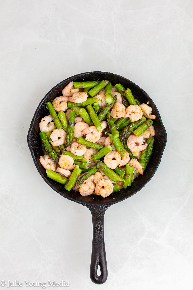 Shrimp and Asparagus Skillet