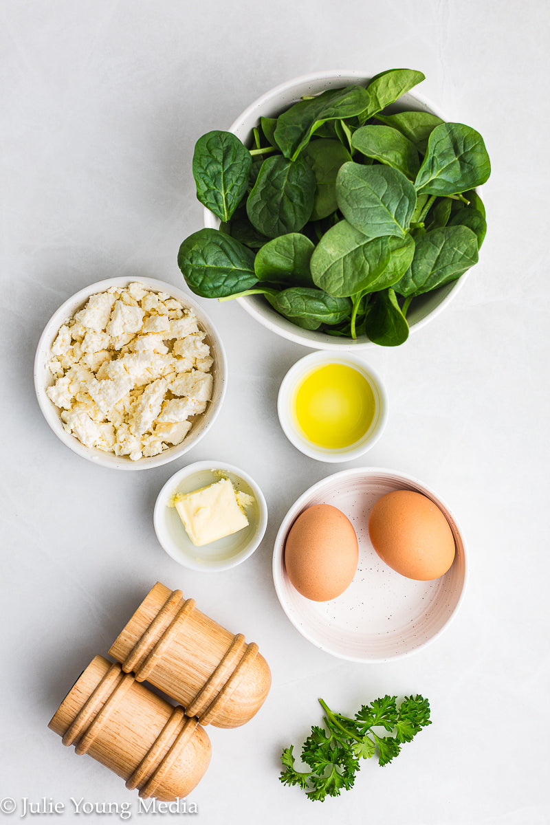 Spinach Feta Omelette
