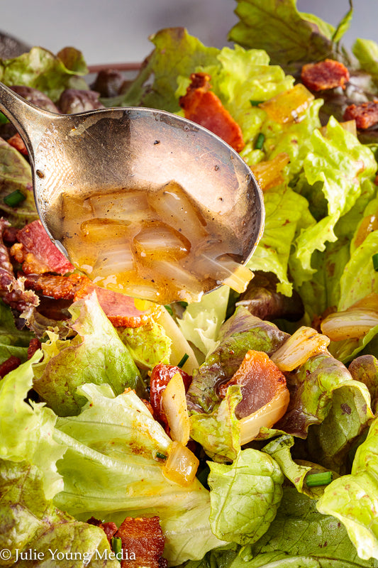 Wilted Lettuce Salad with Hot Bacon Dressing ("Killed Lettuce")