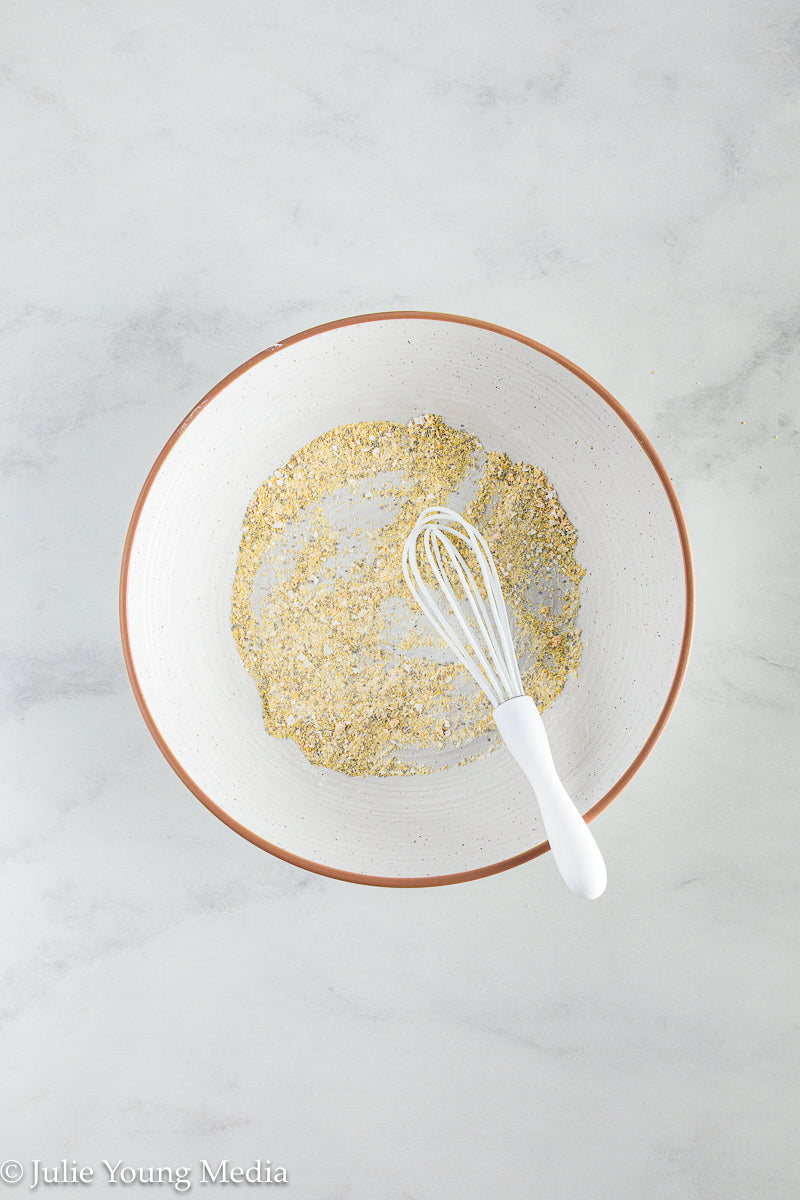 Air Fryer Lemon Pepper Chicken Thighs + Roast Garlic Aioli