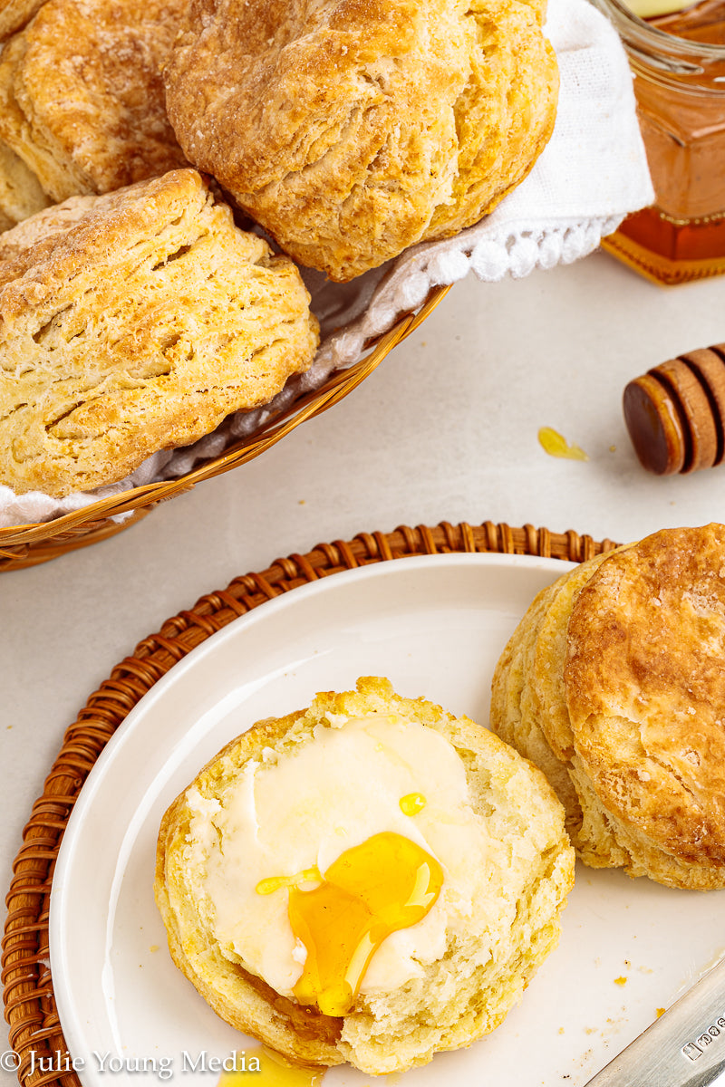 Air Fryer Sour Cream Biscuits