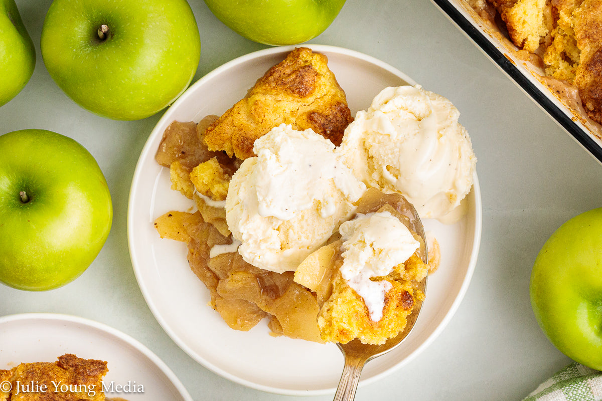 Apple Cake Cobbler