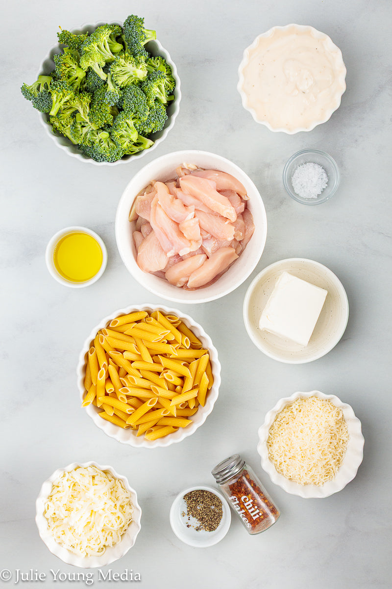 Baked Chicken and Broccoli Alfredo