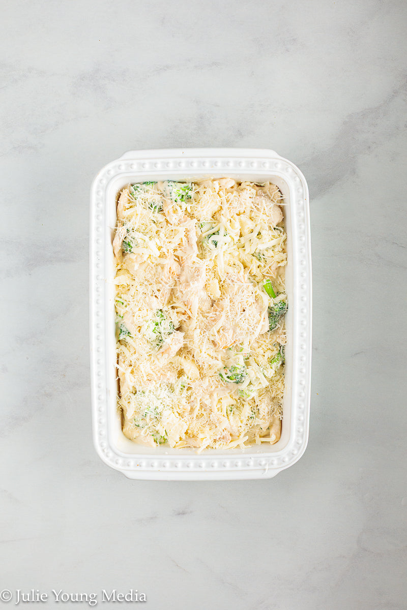 Baked Chicken and Broccoli Alfredo