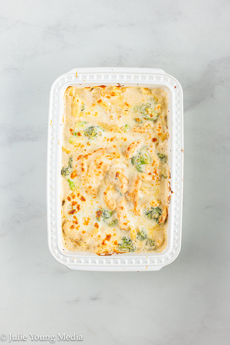 Baked Chicken and Broccoli Alfredo