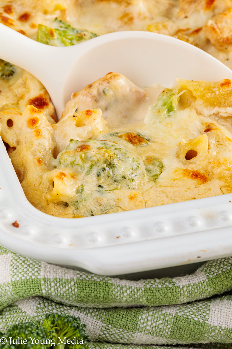 Baked Chicken and Broccoli Alfredo