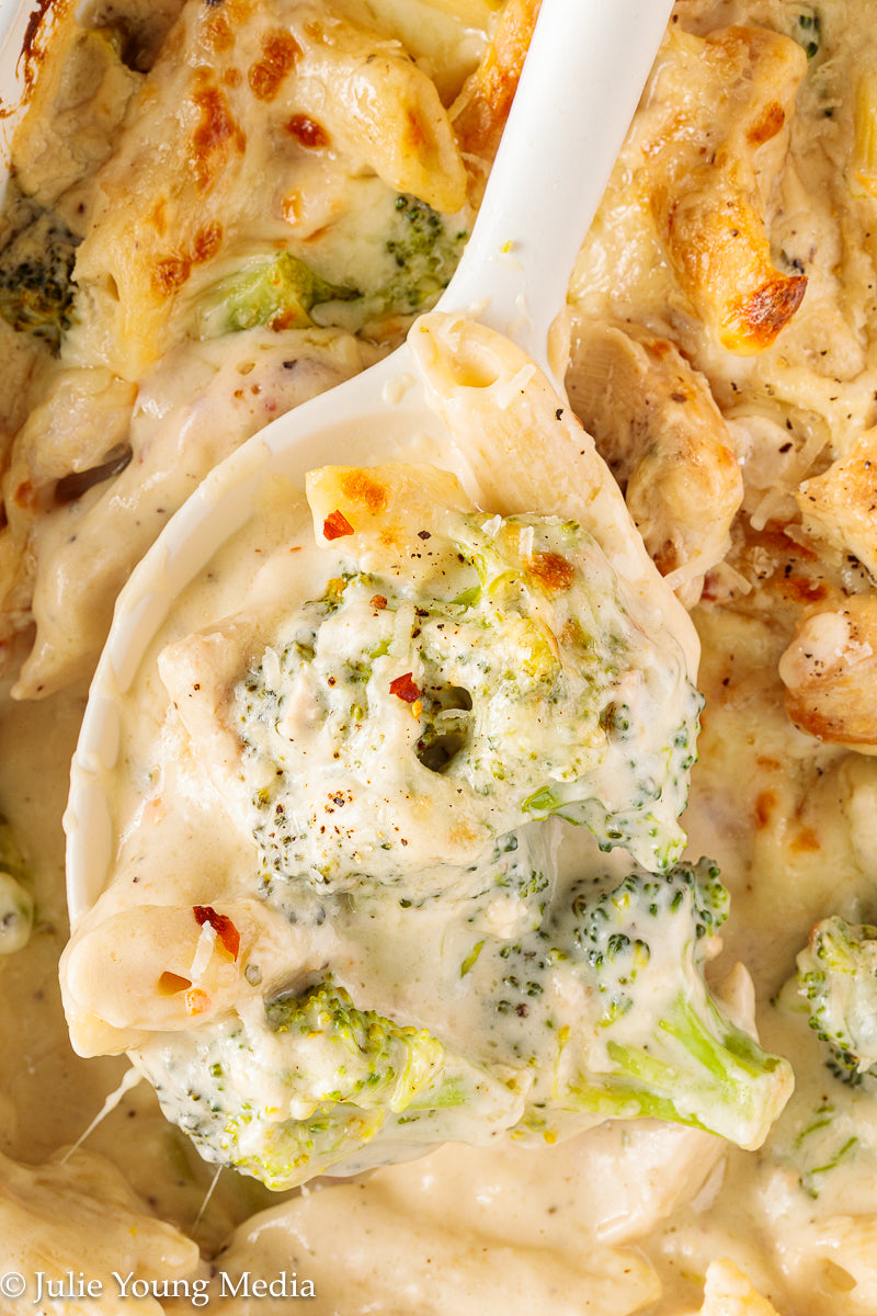 Baked Chicken and Broccoli Alfredo