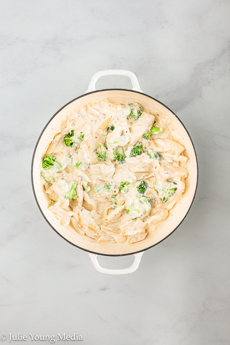 Baked Chicken and Broccoli Alfredo