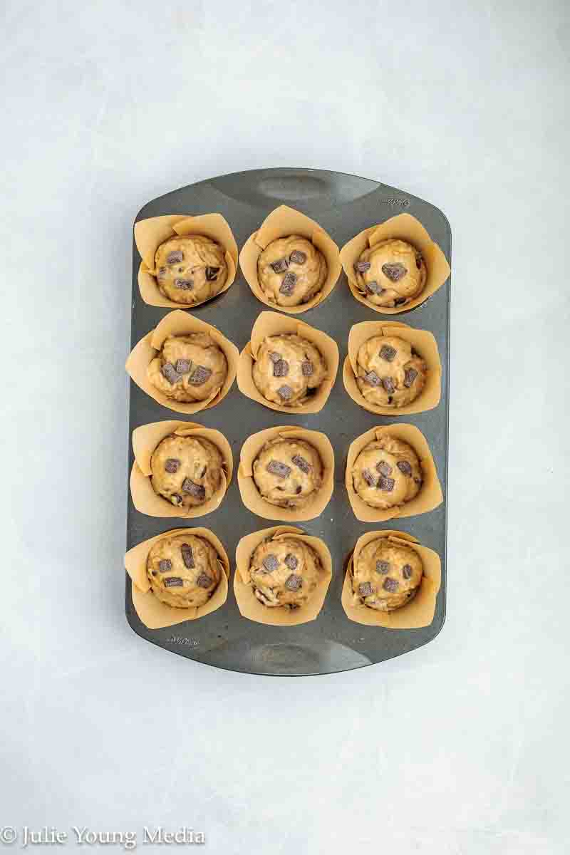 Banana Chocolate Chunk Muffins