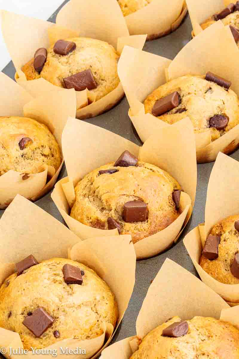 Banana Chocolate Chunk Muffins