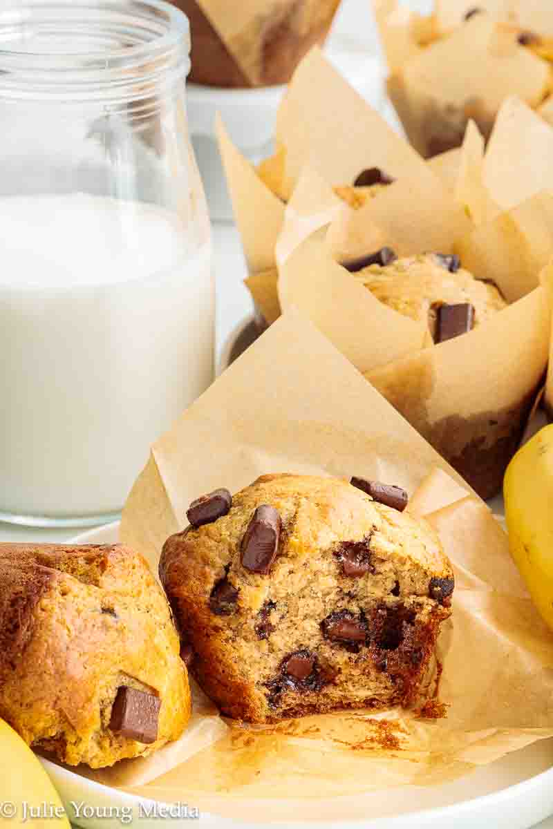 Banana Chocolate Chunk Muffins