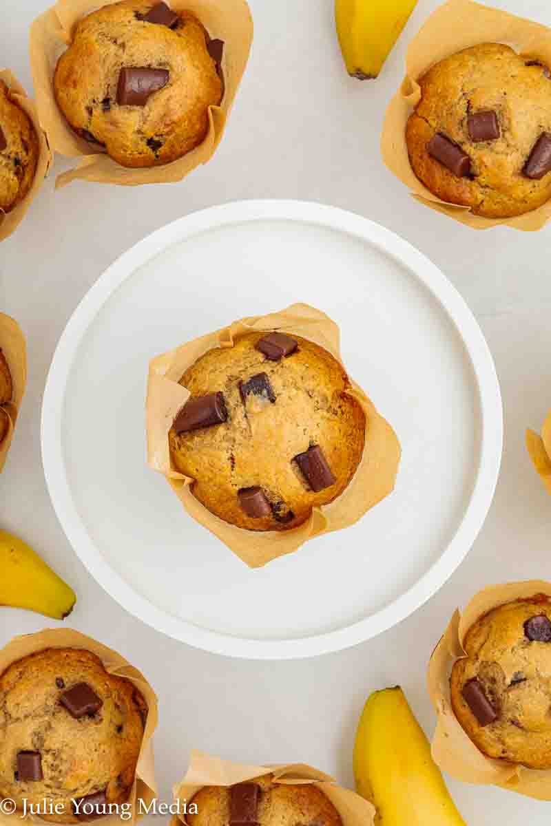 Banana Chocolate Chunk Muffins