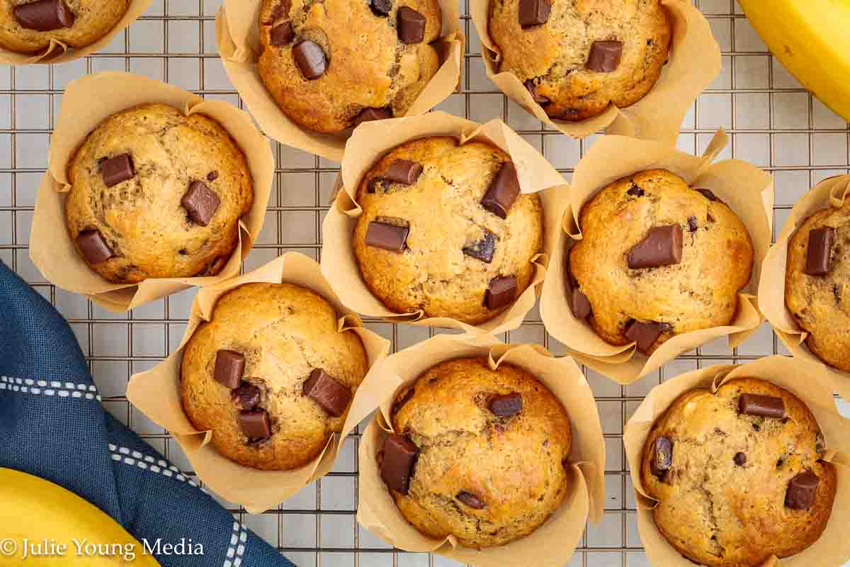 Banana Chocolate Chunk Muffins