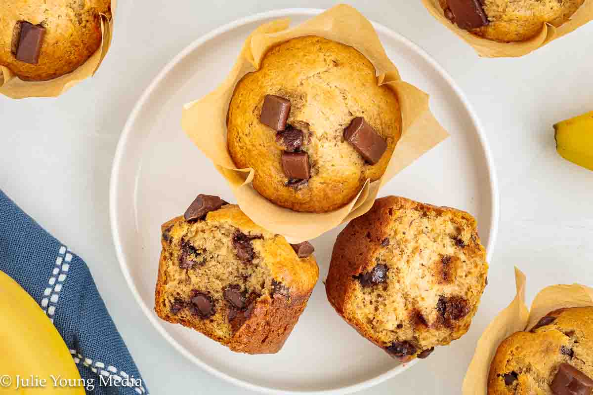 Banana Chocolate Chunk Muffins