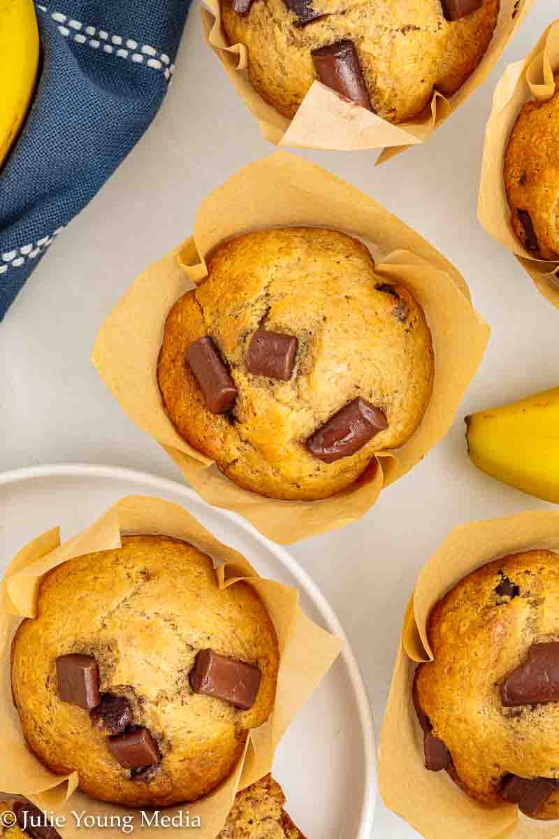 Banana Chocolate Chunk Muffins