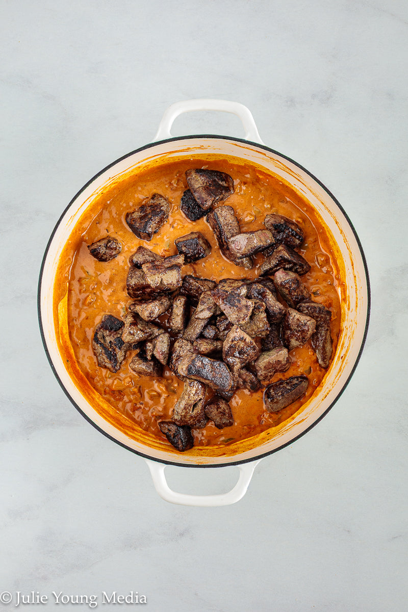 Beef Liver Paprikash