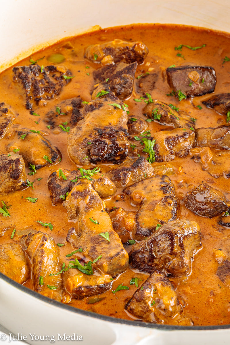 Beef Liver Paprikash