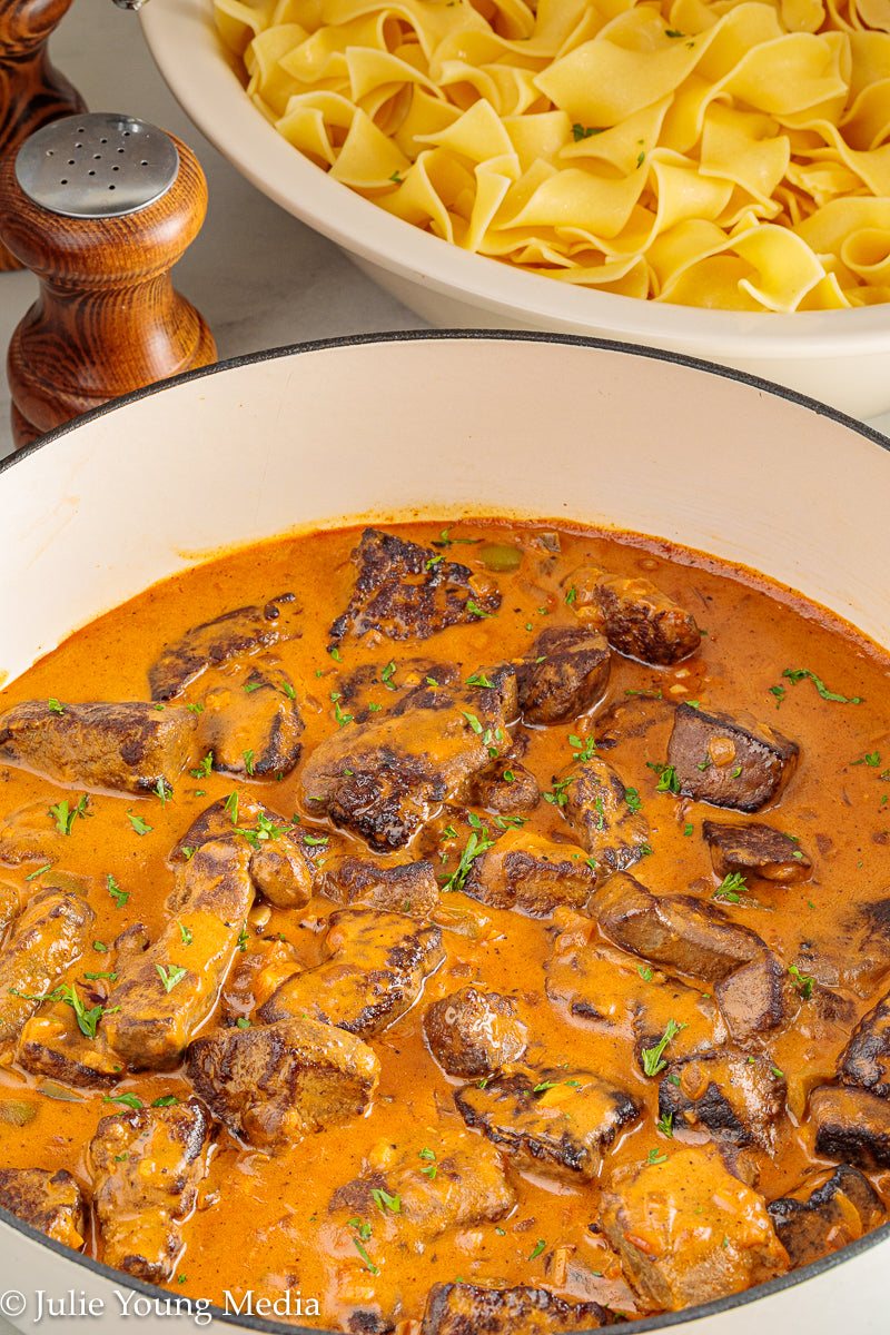 Beef Liver Paprikash