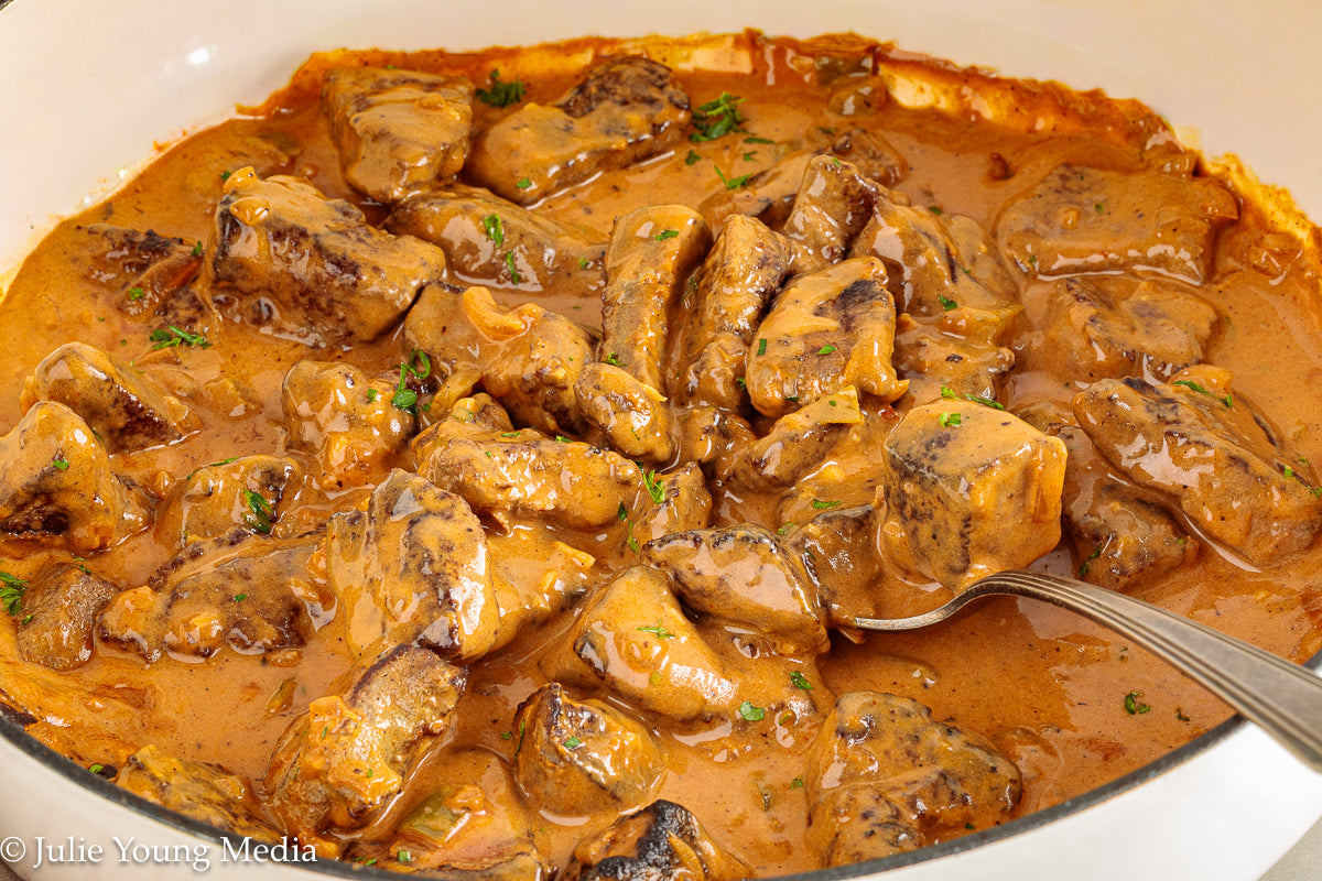 Beef Liver Paprikash