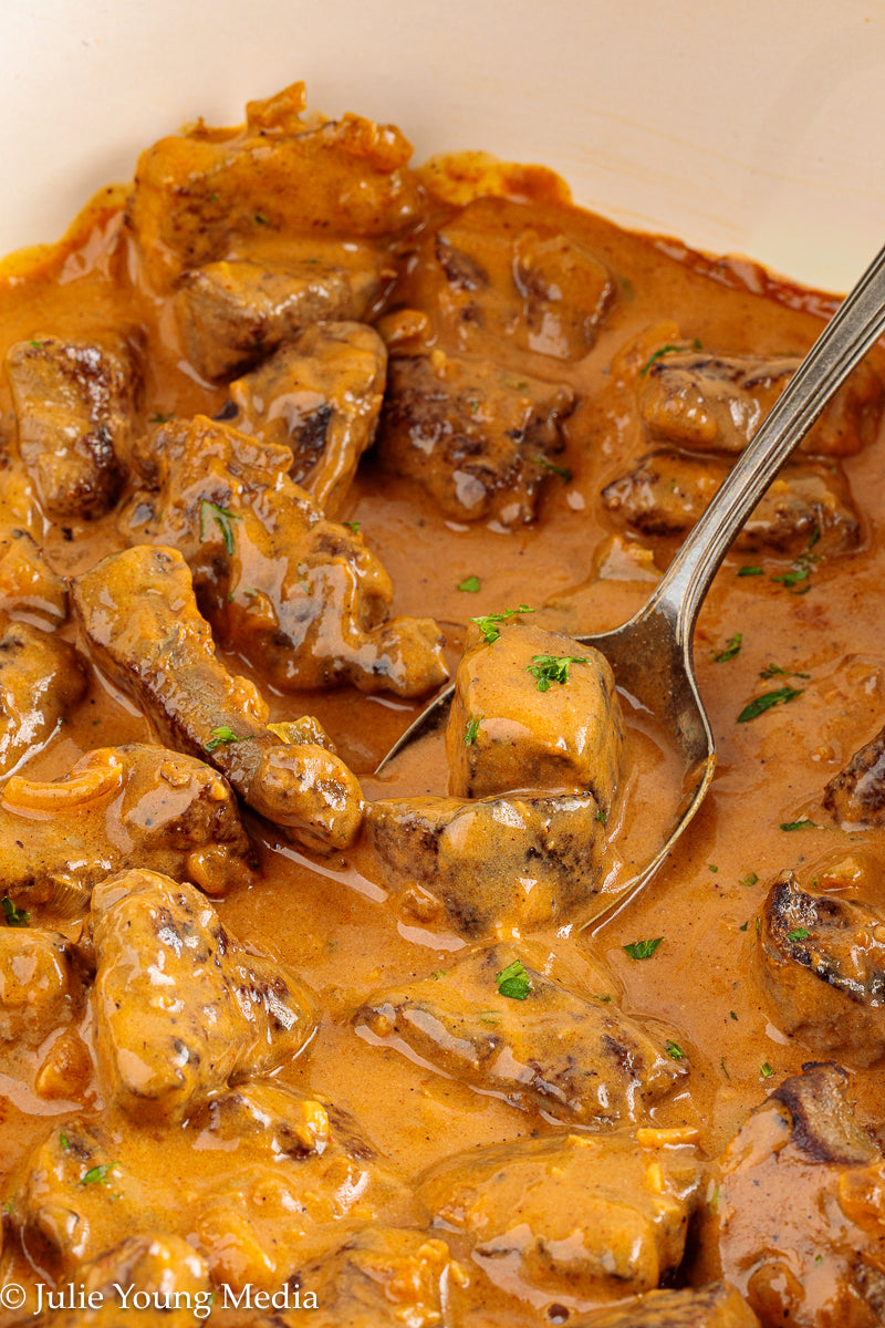 Beef Liver Paprikash