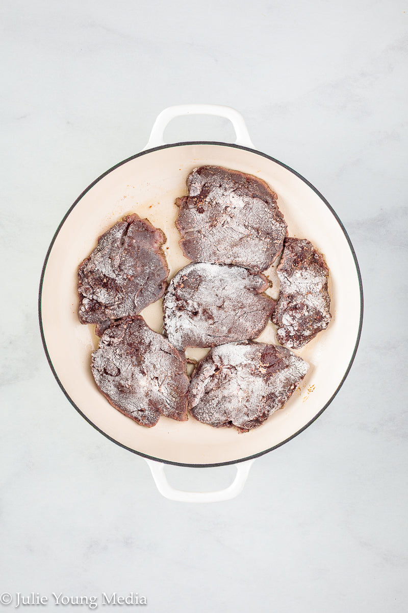 Beef Liver with Browned Butter, Anchovy, Caper, and Lemon Pan Sauce