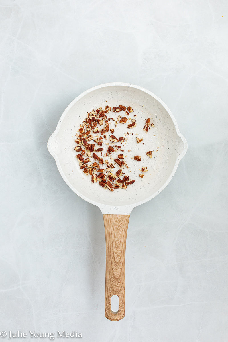 Pasta with Creamy Beet Pesto, Walnuts & Feta
