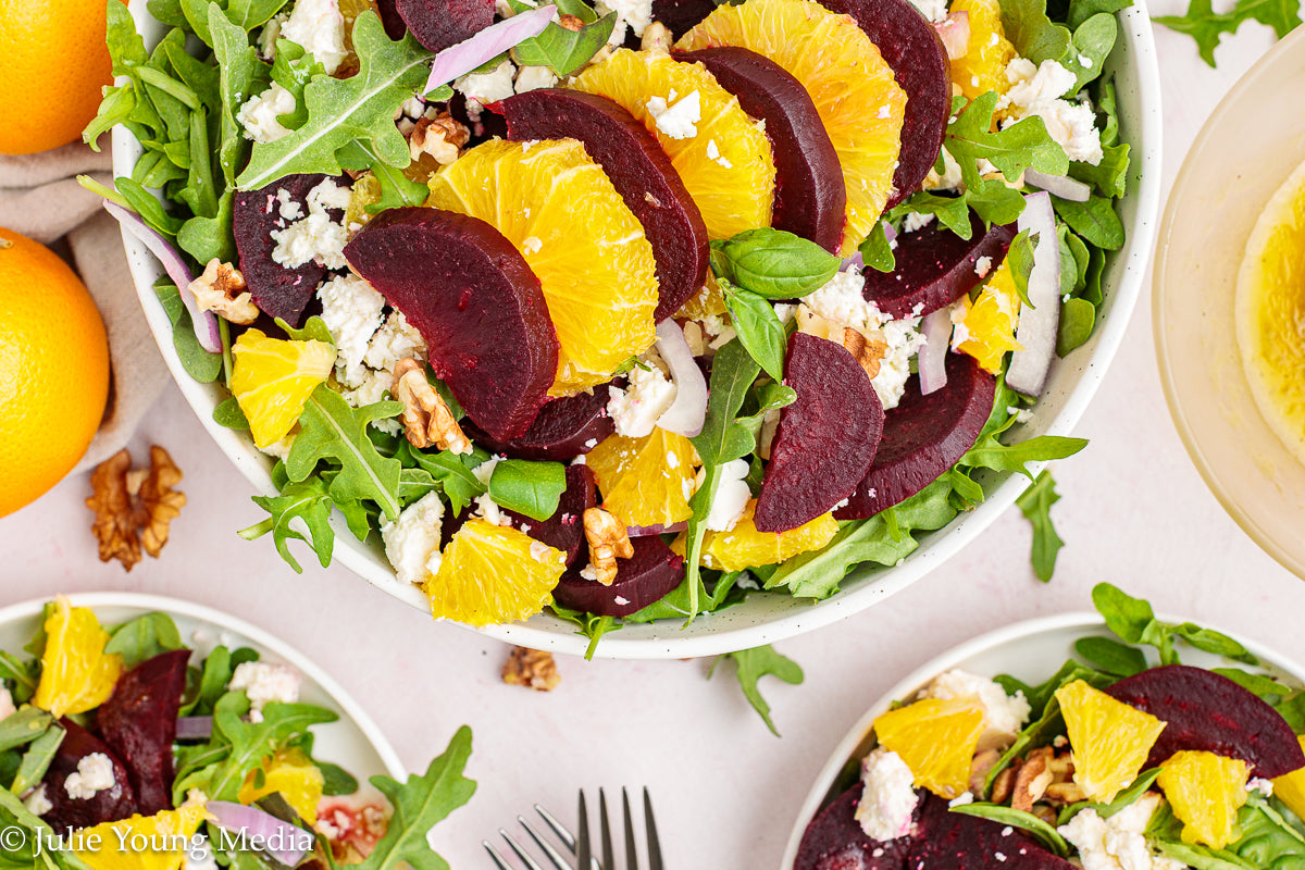 Beet and Orange Salad + Honey Citrus Vinaigrette