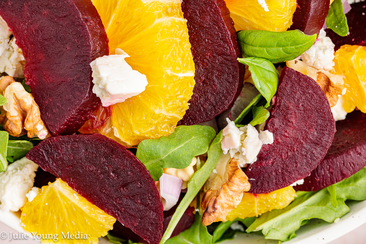 Beet and Orange Salad + Honey Citrus Vinaigrette