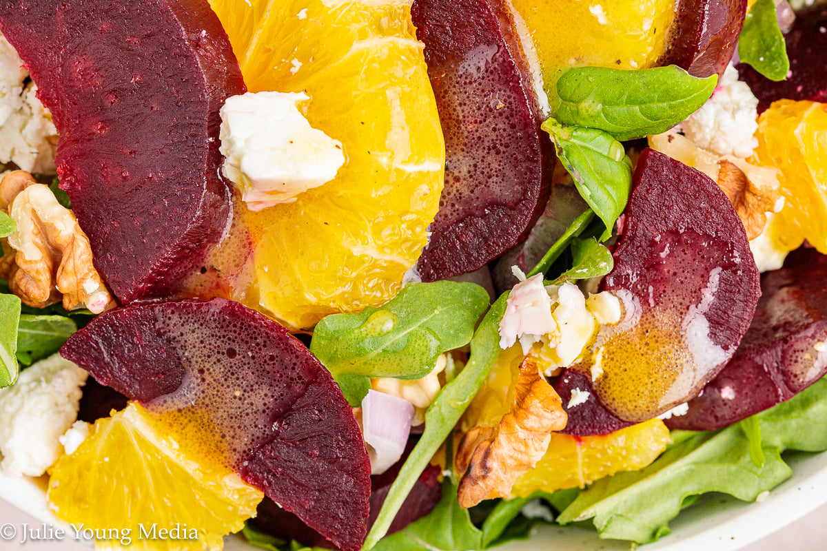 Beet and Orange Salad + Honey Citrus Vinaigrette