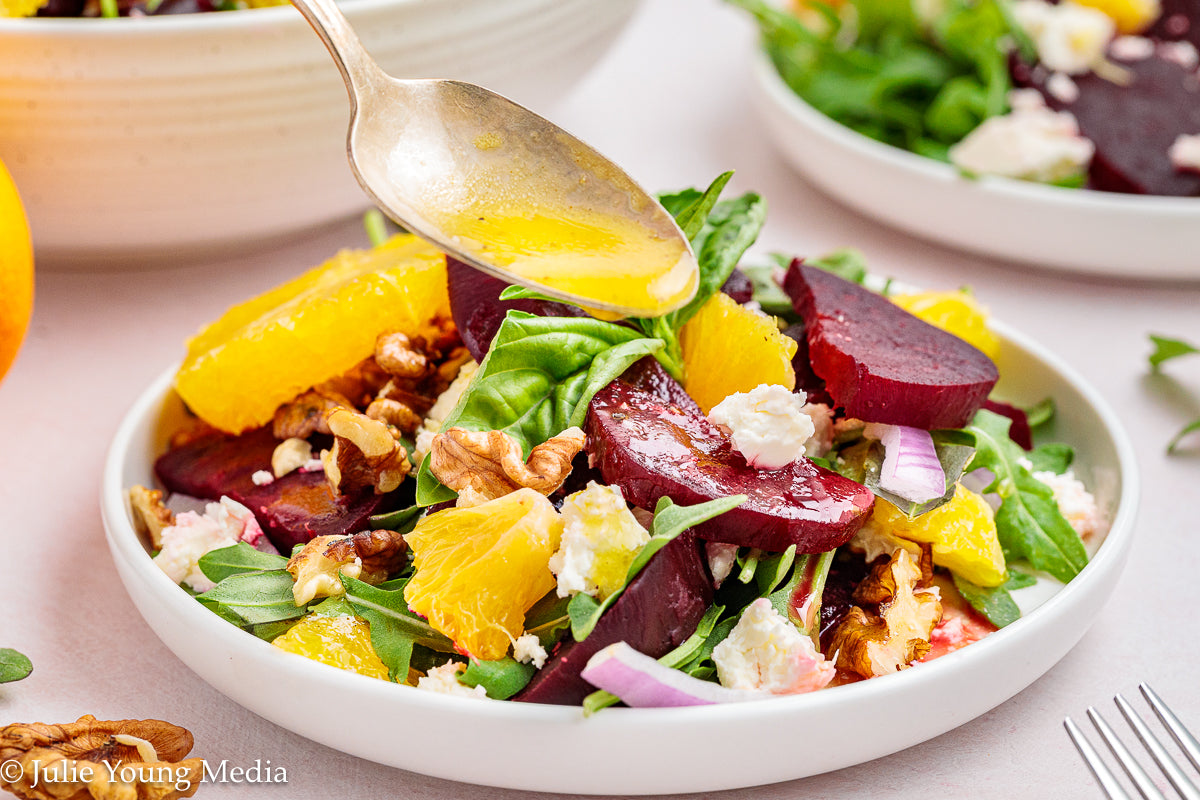 Beet and Orange Salad + Honey Citrus Vinaigrette