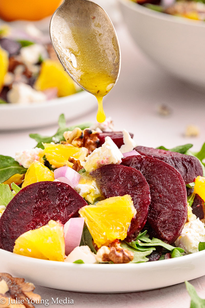Beet and Orange Salad + Honey Citrus Vinaigrette