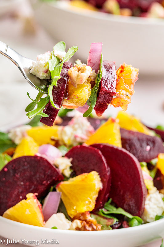 Beet and Orange Salad + Honey Citrus Vinaigrette