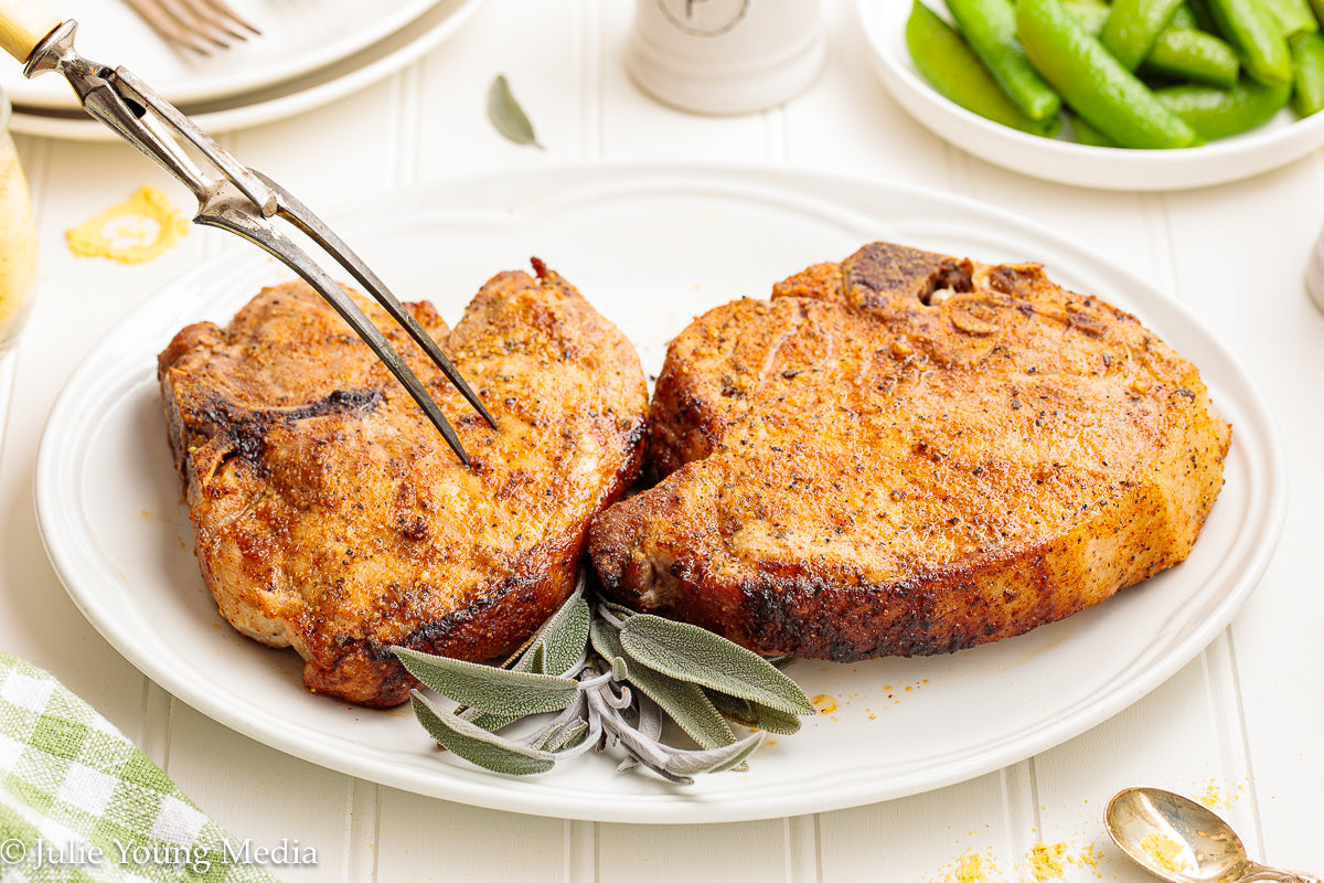 Air Fryer Bone In Pork Chops