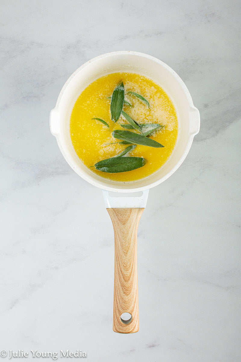 Broccoli Ricotta Gnudi with Browned Butter and Sage