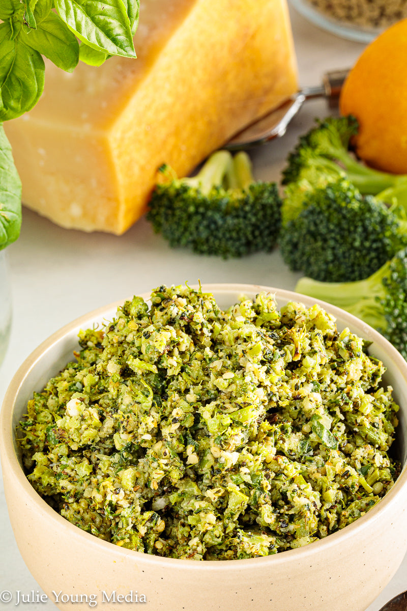 Charred Broccoli and Lemon Pesto