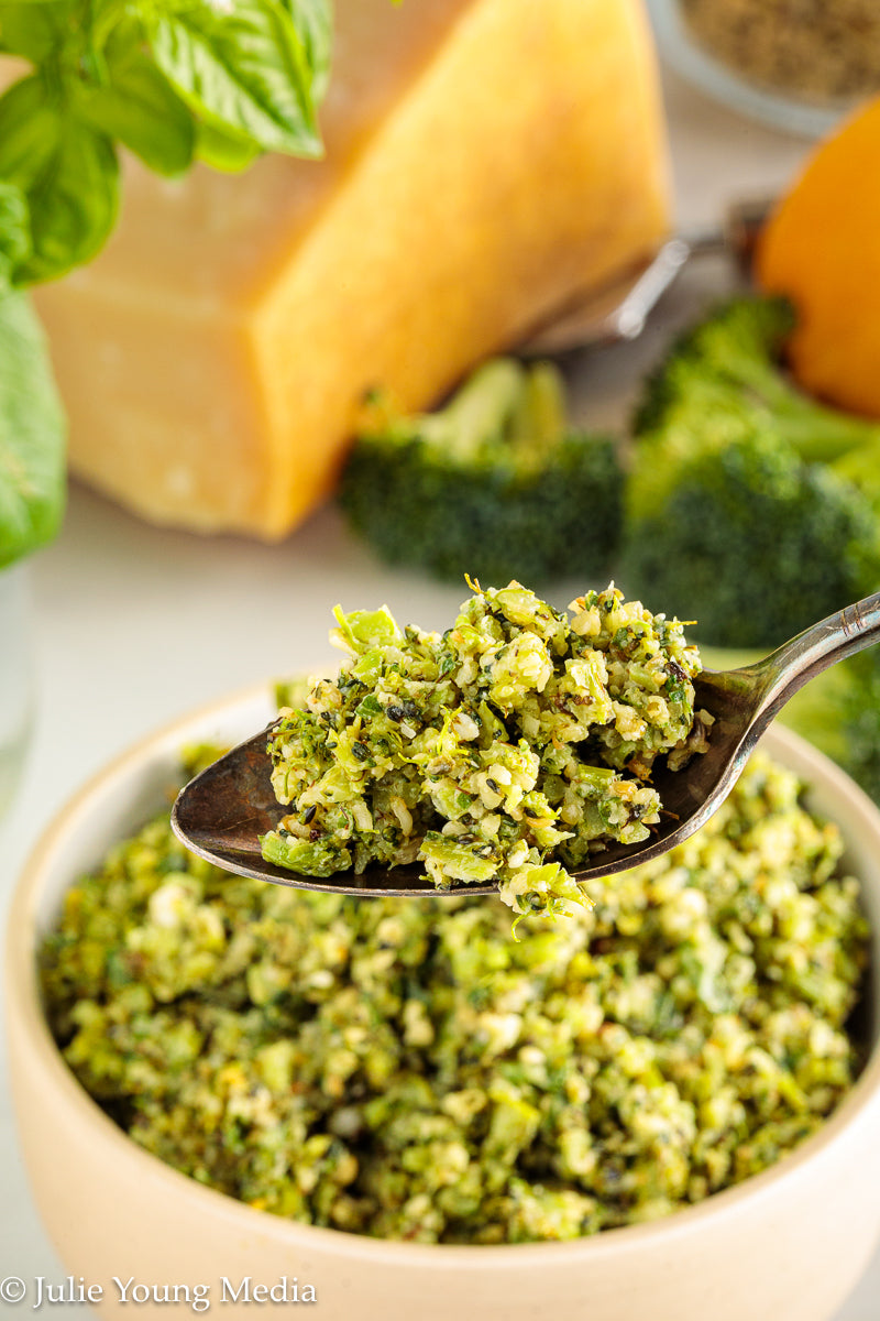 Charred Broccoli and Lemon Pesto